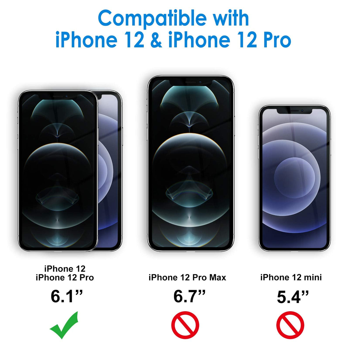 JETech Screen Protector for iPhone 13/13 Pro, 3-Pack