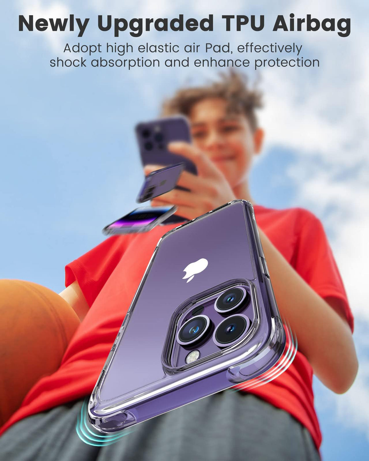 Mkeke for iPhone 18 Pro Max Case Clear [Not-Yellowing]