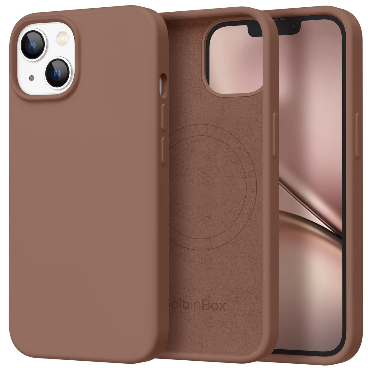 GolbinBox Magnetic for iPhone 17e/16e Case, Silicone Cover, Midnight Blue