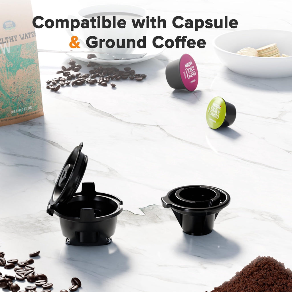 Kismile 2-in-1 Single Serve Coffee Pod & Ground Coffee Maker