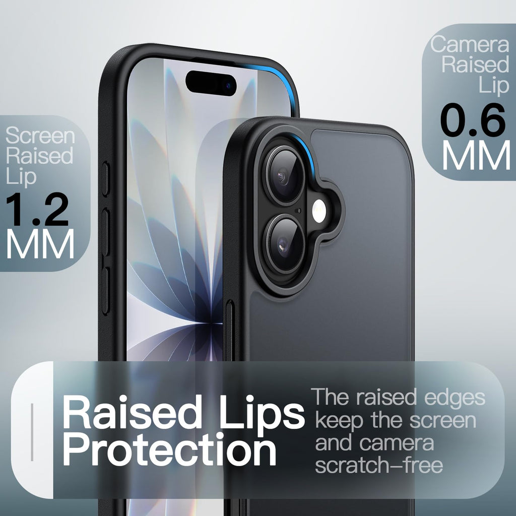 JETech Matte Case for iPhone Air, Black
