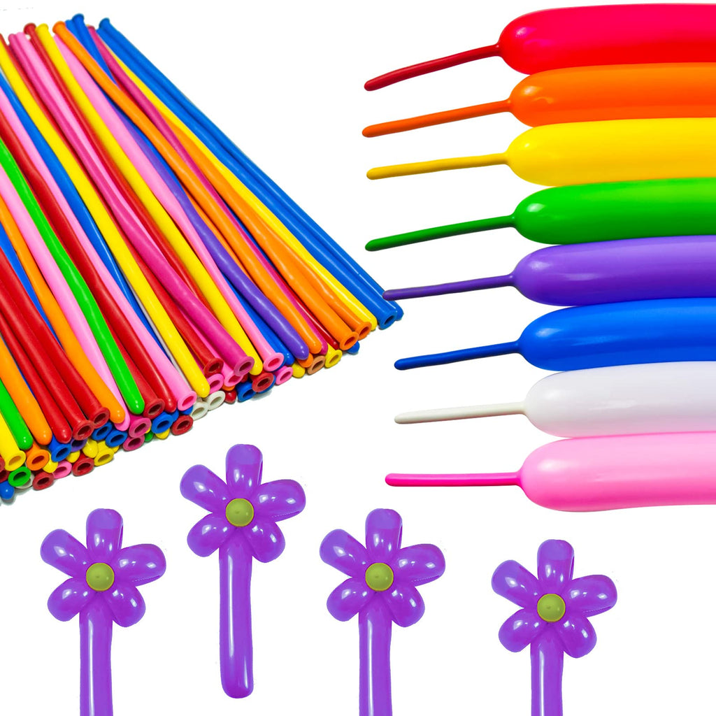 ASIYUHY 260 Balloons Clear Long Balloons 100 Pack Twisting Animal Balloon
