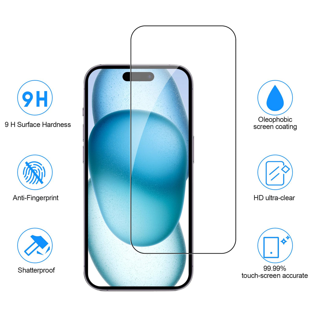 SIBEITU 3+3 Pack Screen Protector + Camera Lens Protector for iPhone 18 Pro