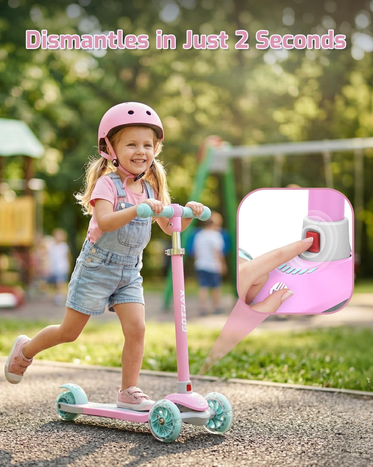 Gotrax KS1 Kids Kick Scooter, 3 Wheels for Boys & Girls 2-8, Gifts