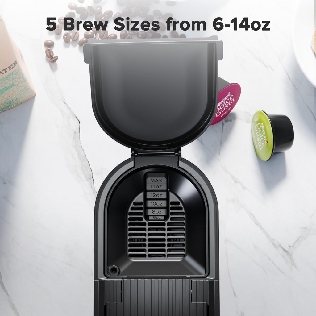 Kismile 2-in-1 Single Serve Coffee Pod & Ground Coffee Maker
