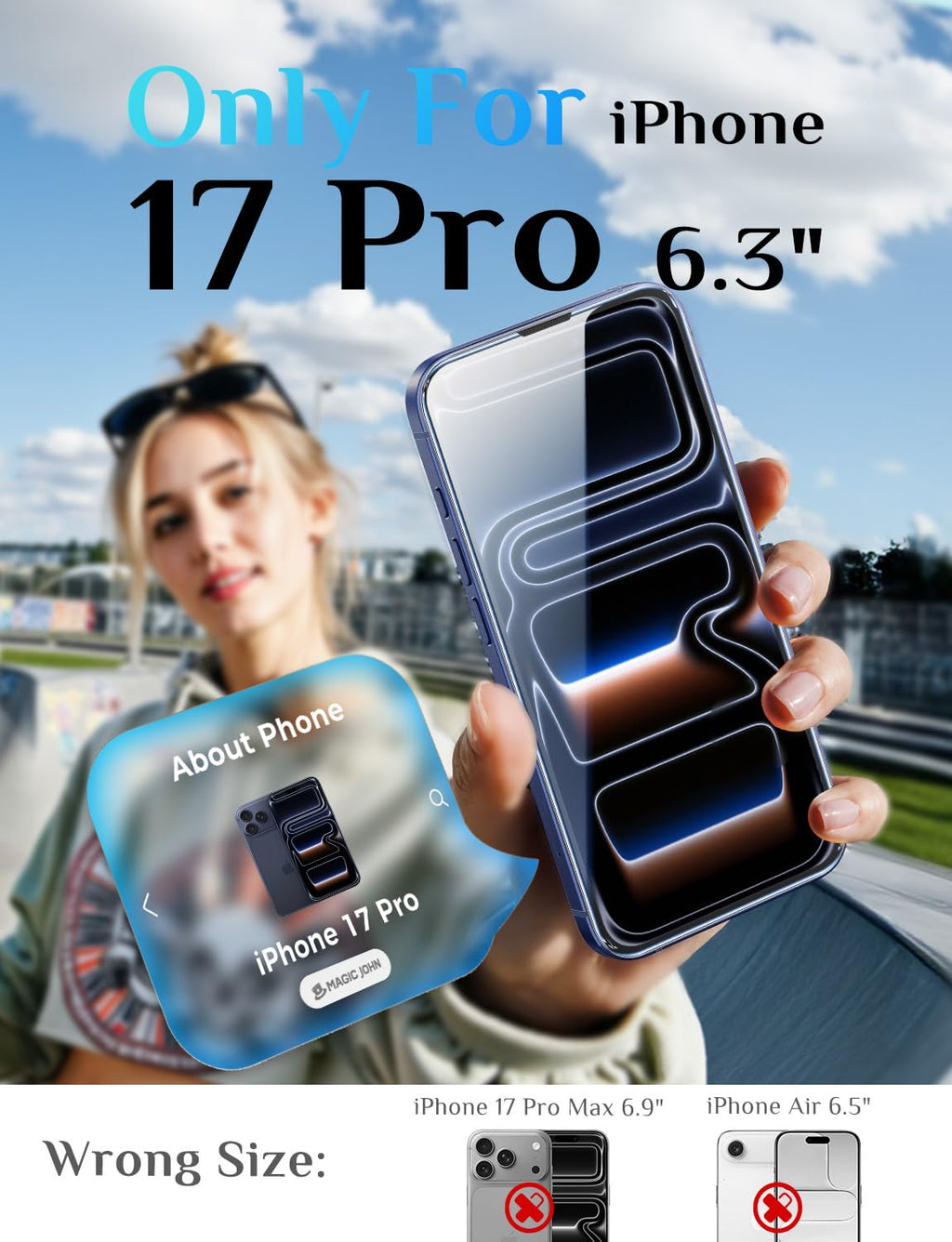 MAGIC JOHN 2 Pack Screen Protector for iPhone SE 3/SE 2 (2022/2020 Edition), iPhone7/8/6 Tempered Glass, Auto Dust-Elimination, Bubble Free, Easy Installation