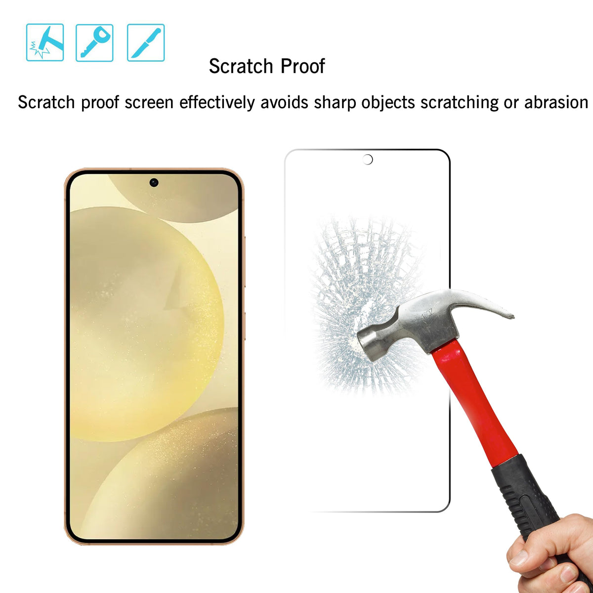 Ailun Screen Protector + Camera Lens Protector for Galaxy S24+ / S24 Plus