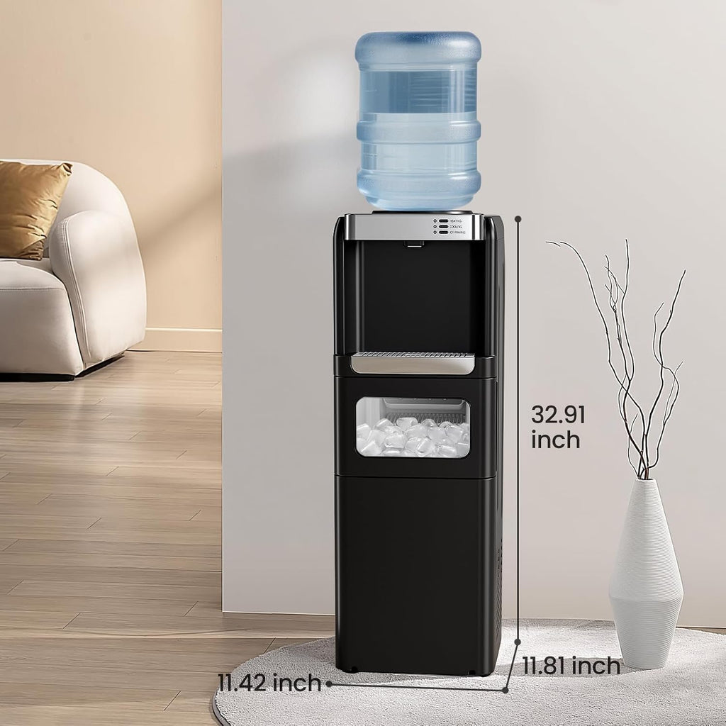Kismile Water Dispenser with Ice Maker, 3 in 1 Water Cooler, Top Loading