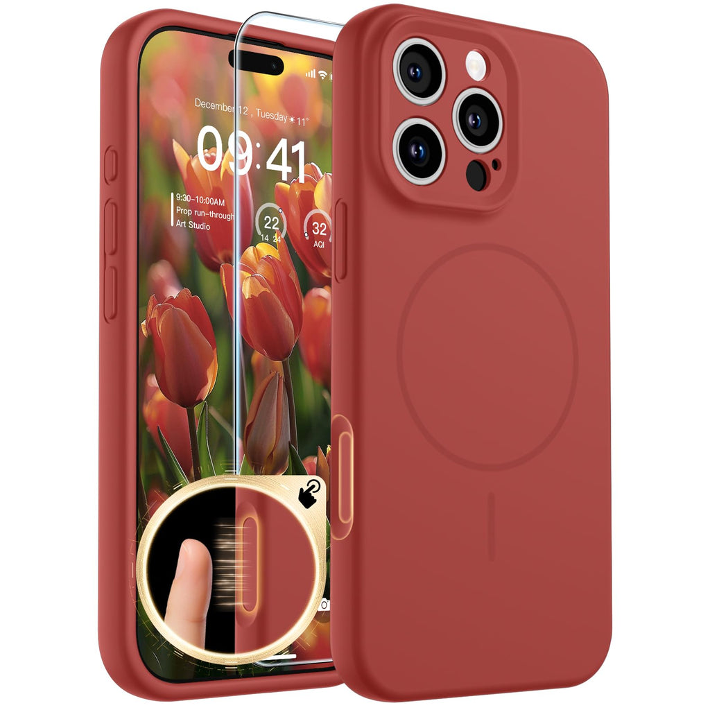 SUPFINE Silicone & Magnetic for iPhone 17 Pro Max Case White