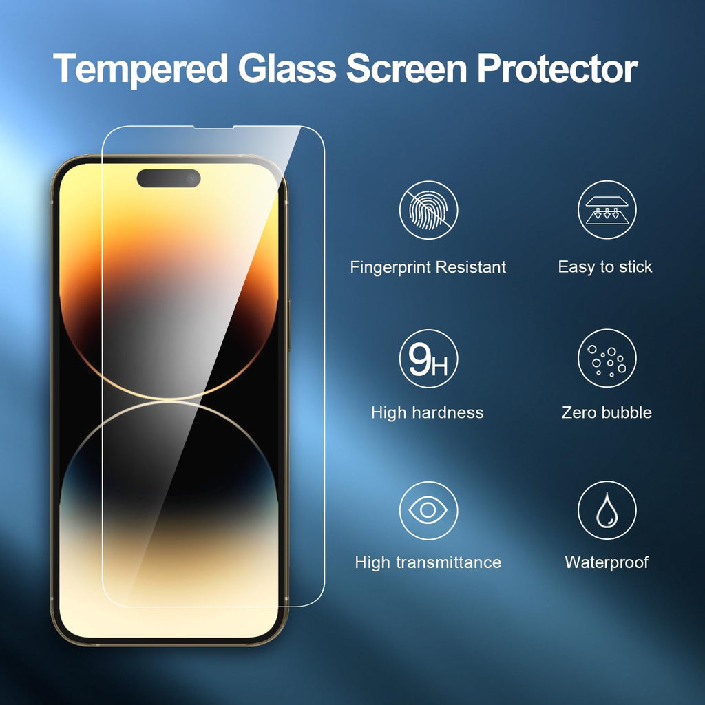 NEW'C for iPhone 16, iPhone 15 Screen Protector Installation Tool Included