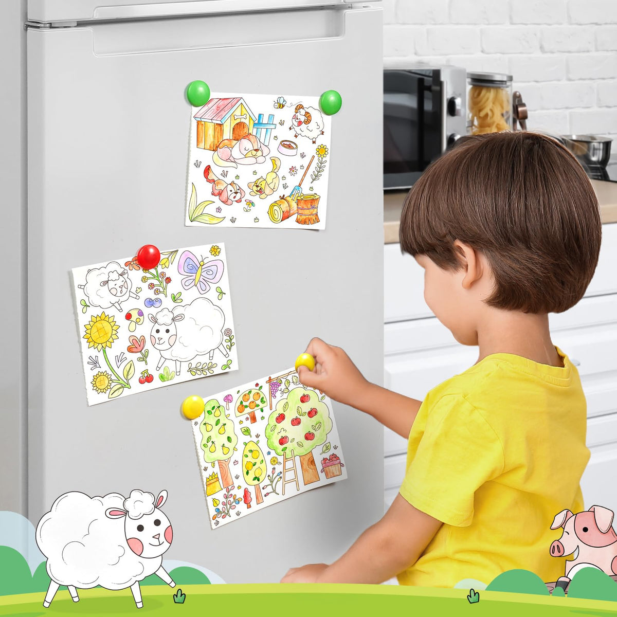 JoyCat Paint with Water Coloring Books for Toddlers (Magical Pony)