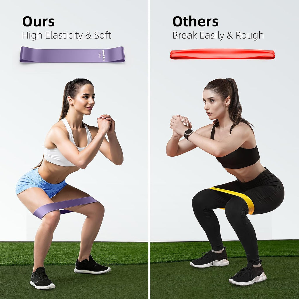 Resistance Bands for Working Out, 5-Pack Loop Exercise Bands for Home Gym