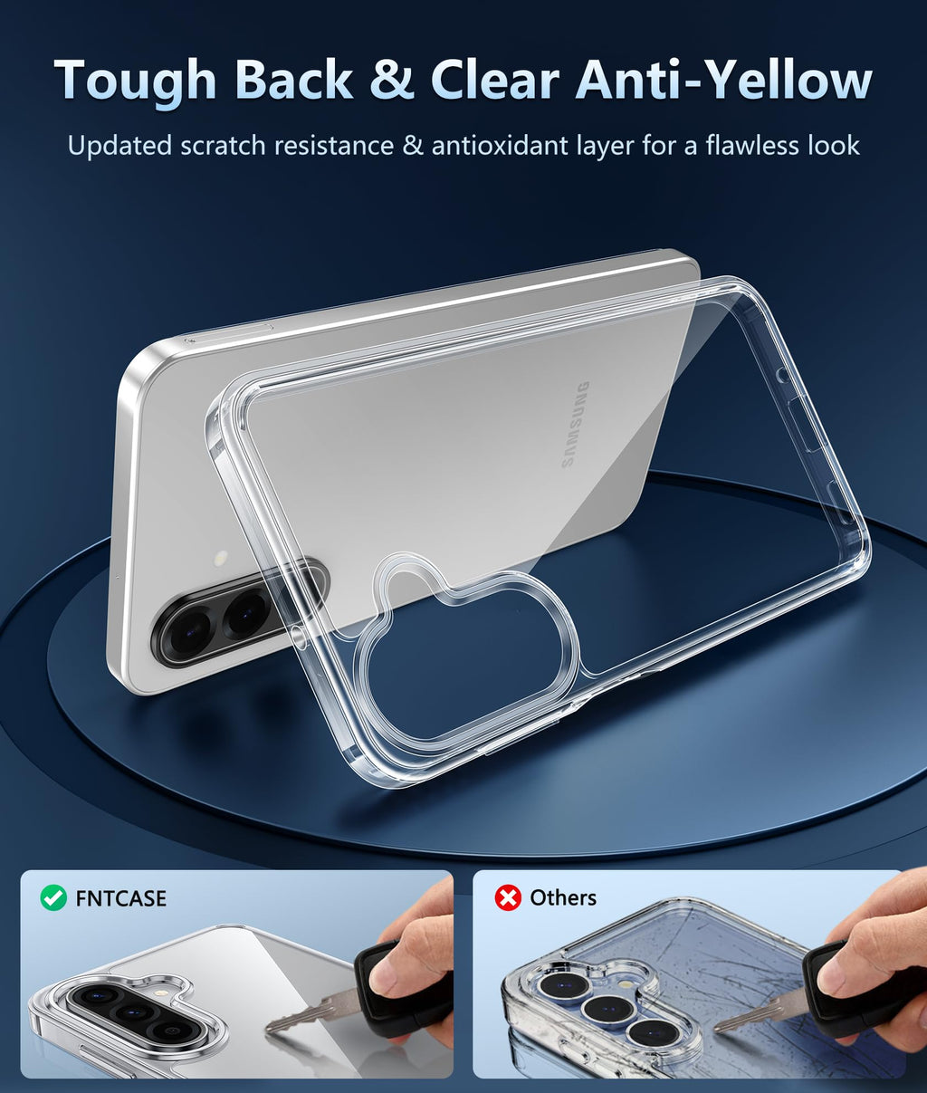 FNTCASE for Moto G-Power-5G-2026/2025 Clear Case with Screen Protector