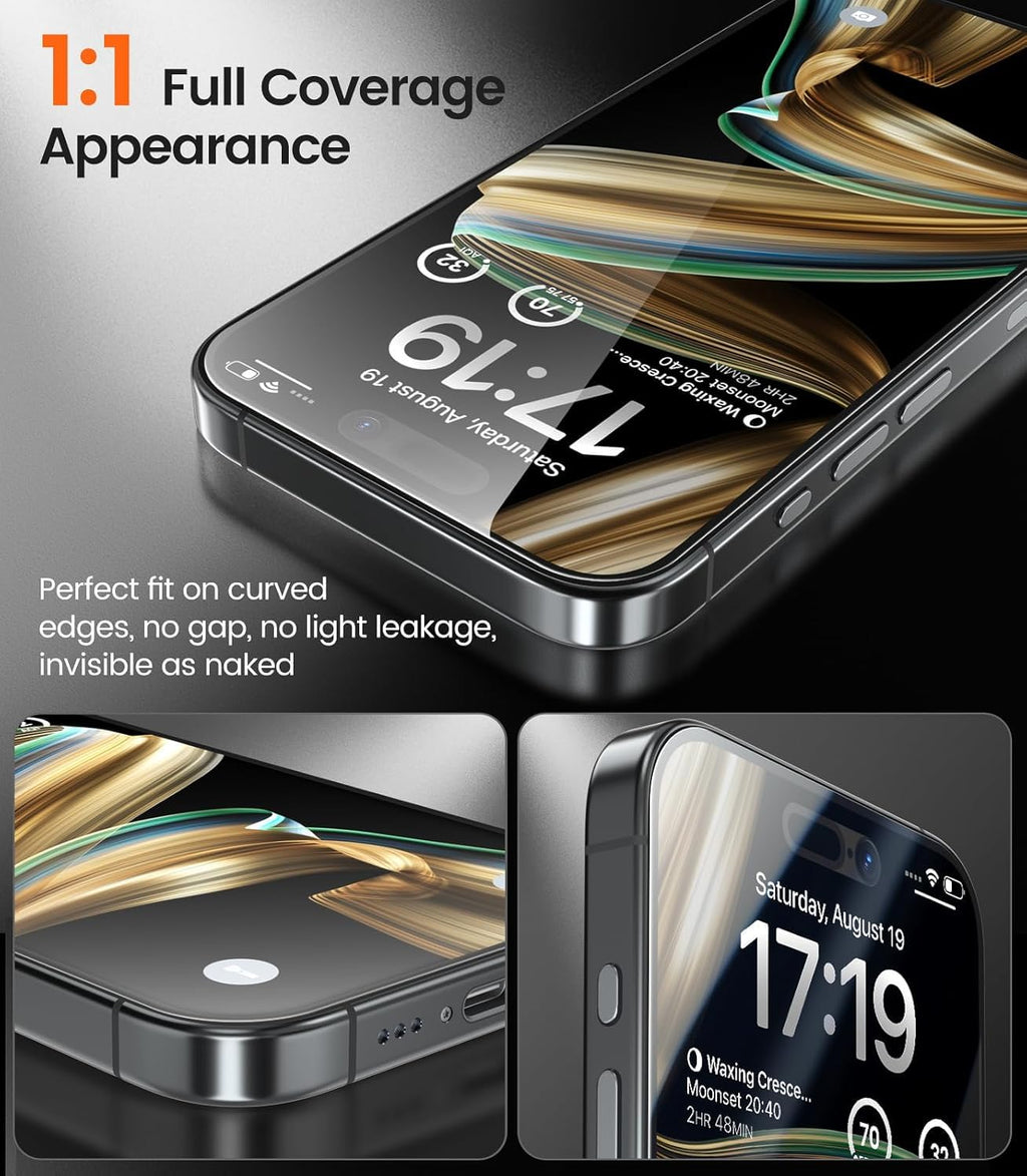 EZ-GLAZ-4 Pack for iPhone 17 Pro Max Screen Protector (6.9") HD Clear