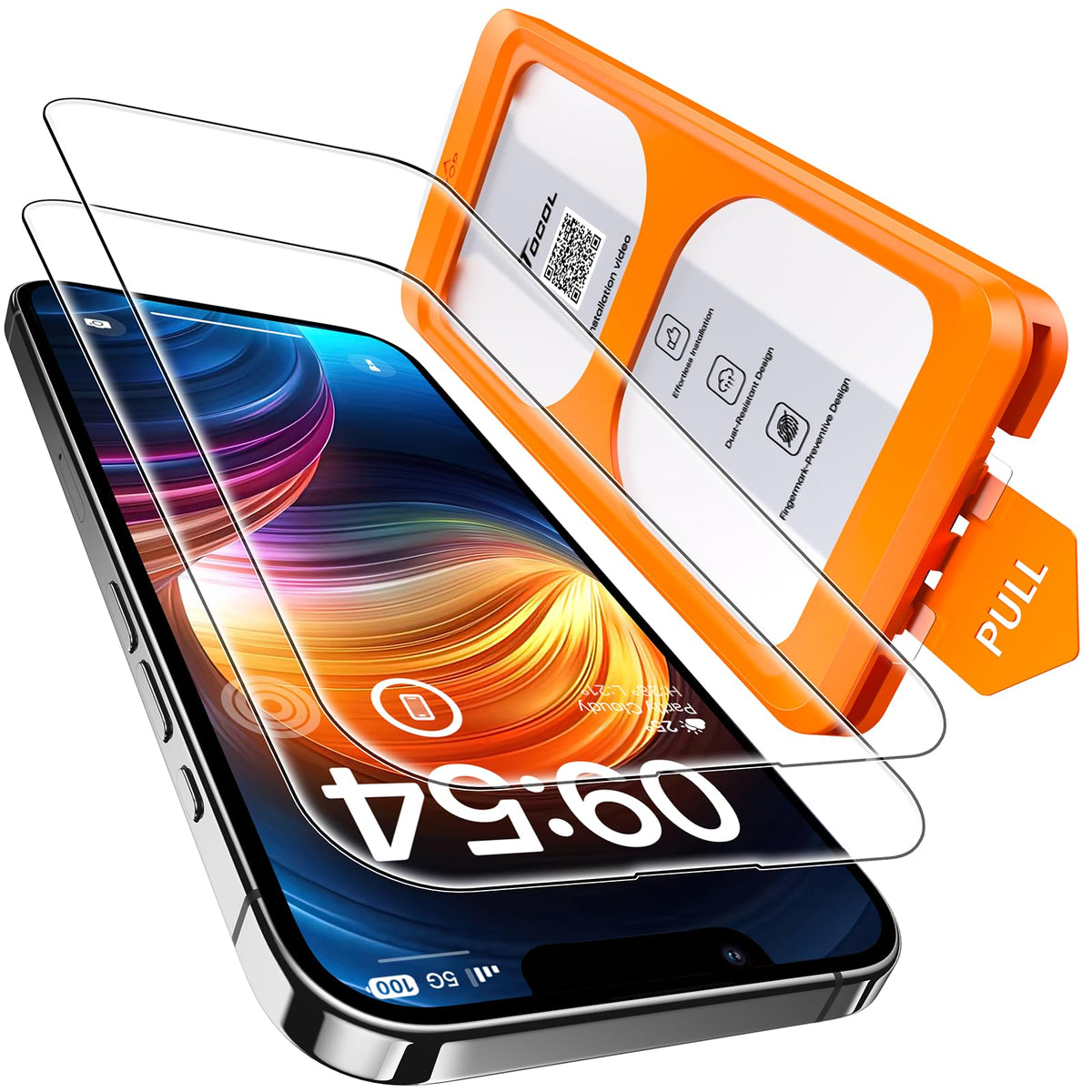 TOCOL for iPhone 17 Pro Max Screen Protector, Easy Installation