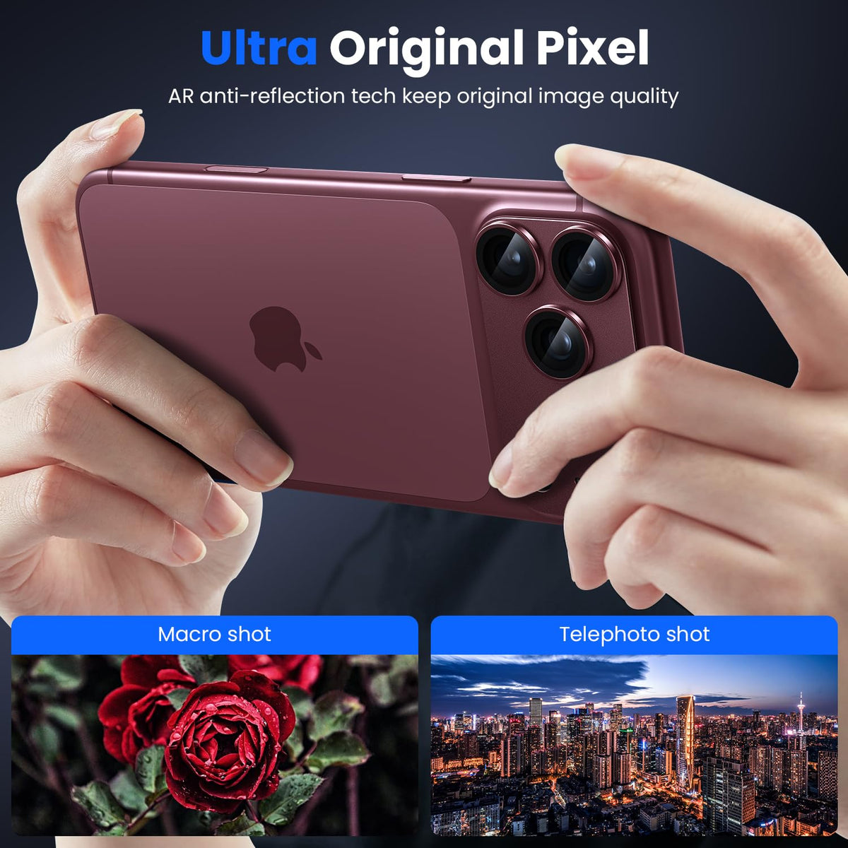WSKEN for iPhone 17 Pro Max Camera Lens Protector - Military Grade Design