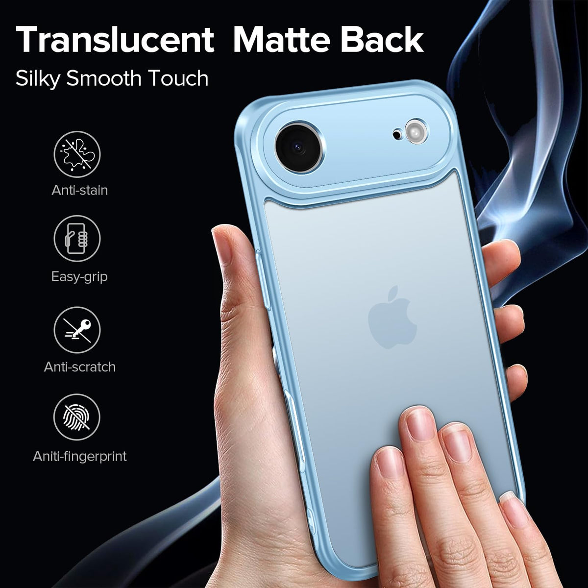 ivoler 3-in-1 Case for iPhone 16 Plus 6.7 inch, Clear