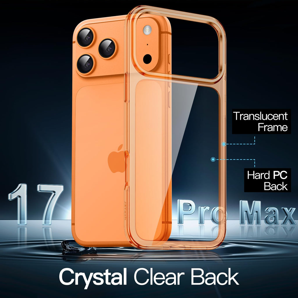 JETech Case for iPhone 17 Pro Max, Anti-Yellowing, Black