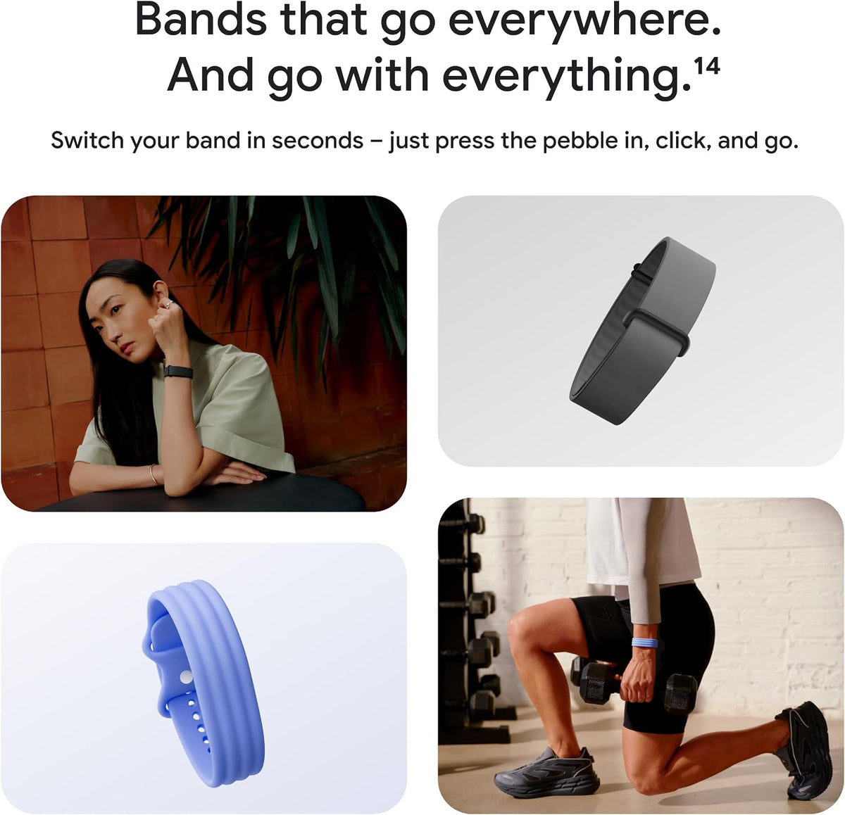 Google Fitbit Air - Screenless Activity Tracker, Obsidian