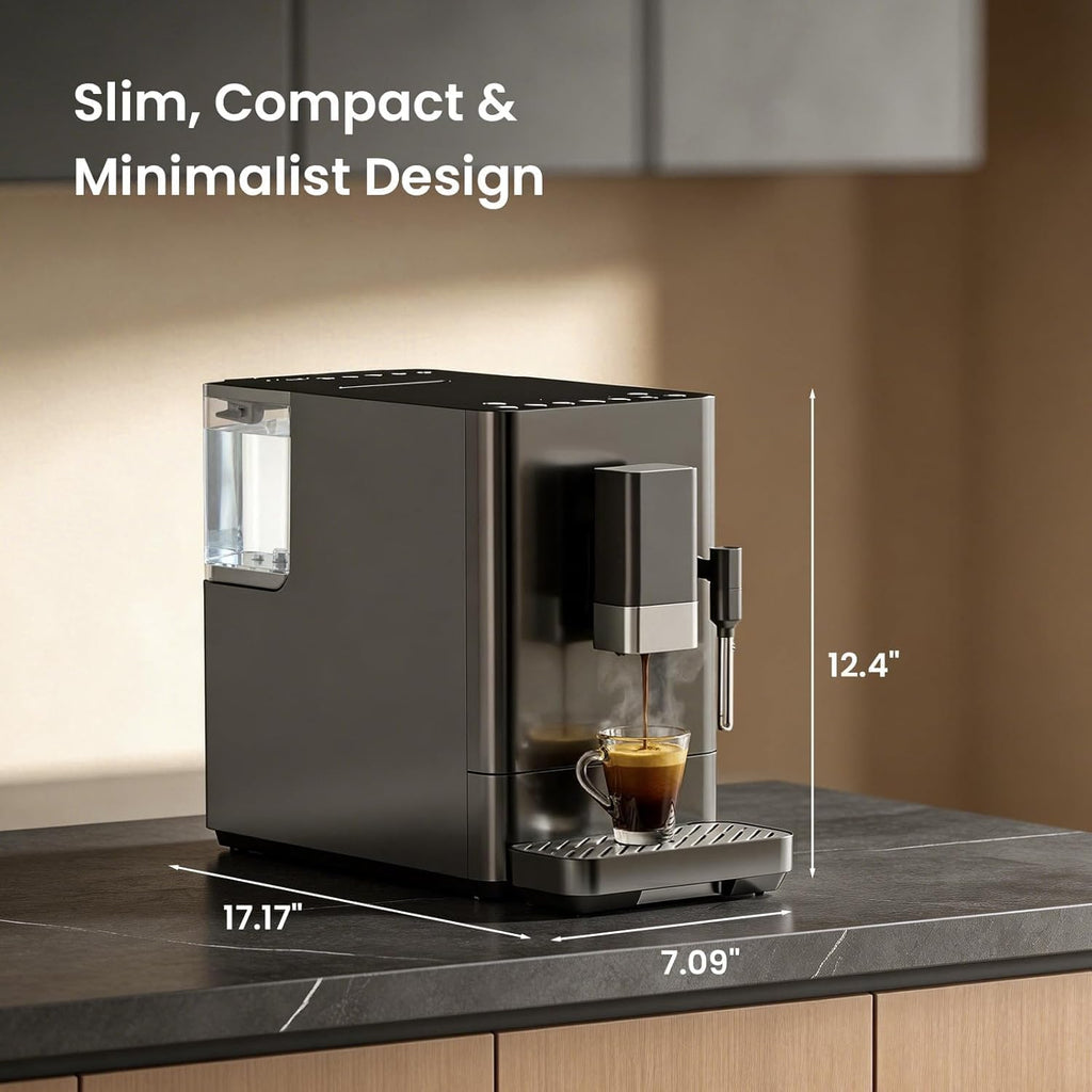 Kismile 20 Bar Automatic Espresso Machine, Brew and Grind Coffee Maker