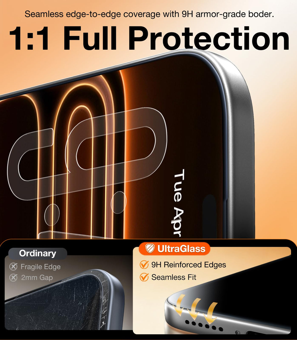 UltraGlass TOP 9H+ Armor for iPhone 14 Pro Max Privacy Screen Protector