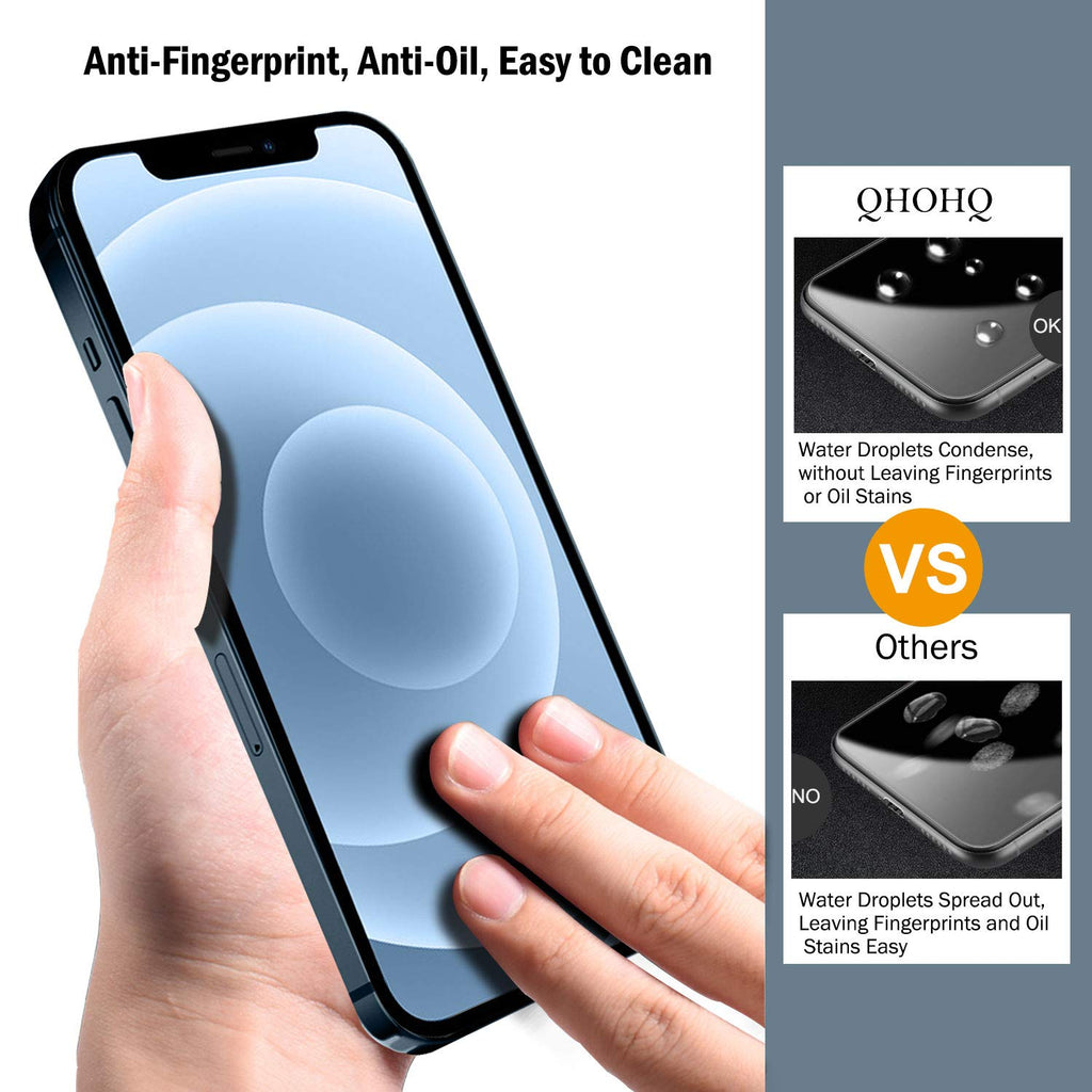 QHOHQ for iPhone 18 Pro Screen Protector, 9H+ Tempered Glass, 3+3 Pack