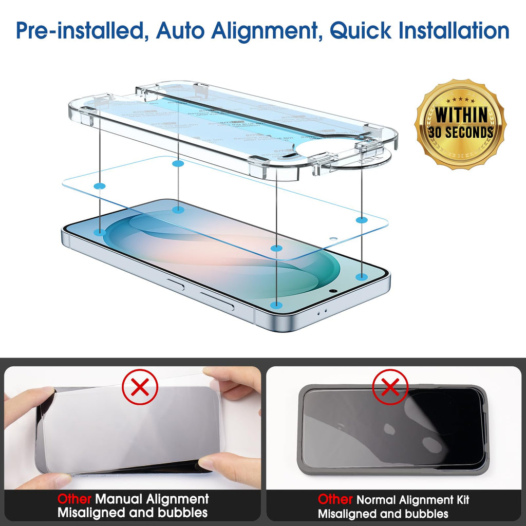 amFilm OneTouch for Samsung Galaxy S24 Ultra Screen Protector TemperedGlass