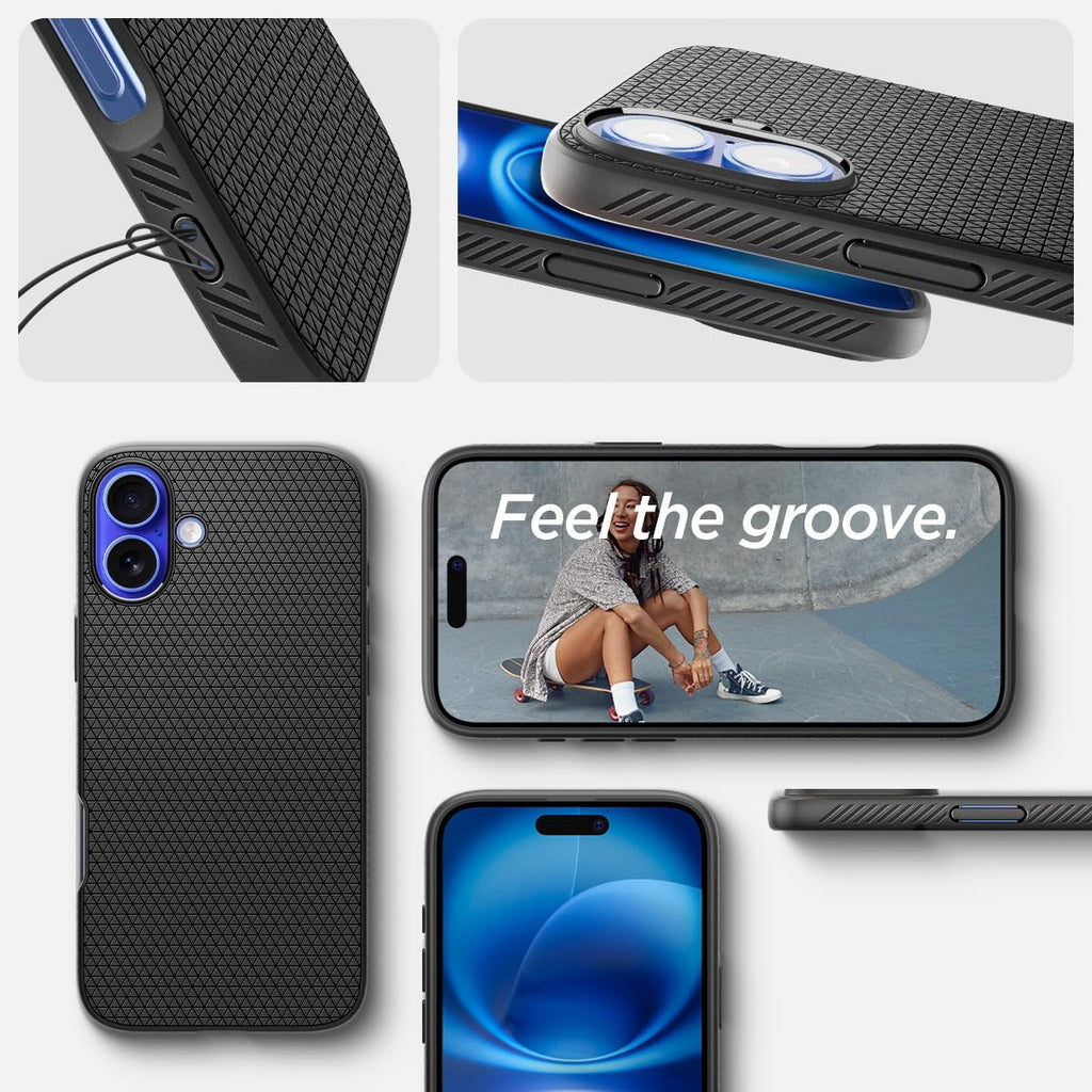 Spigen Liquid Air Designed for iPhone 13 Pro Max Case (2021) - Matte Black