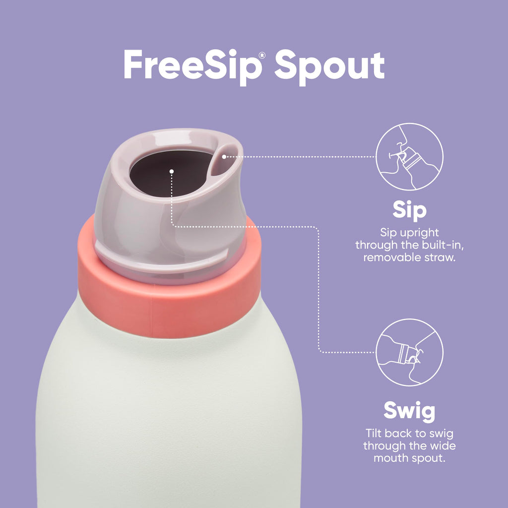 Owala FreeSip Twist Stainless Steel Water Bottle 24 oz Daybreak