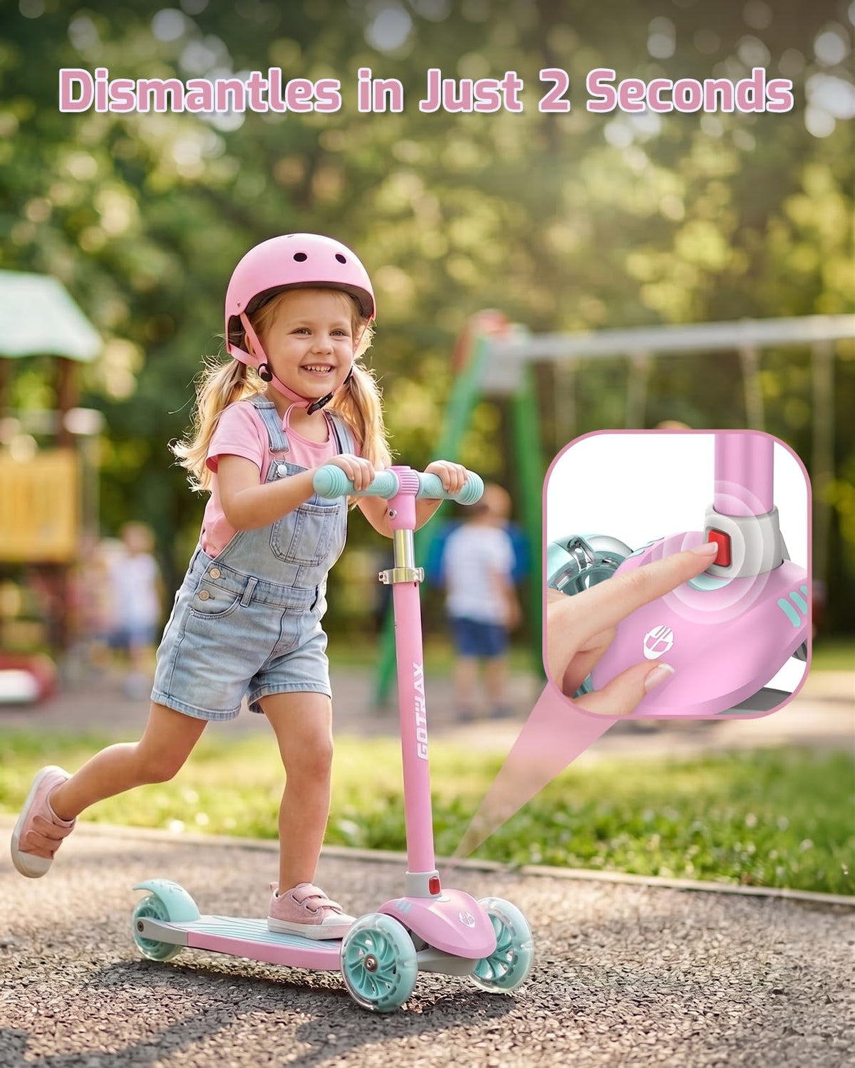 Gotrax KS1 Kids Kick Scooter, 3 Wheels for Boys & Girls 2-8, Gifts