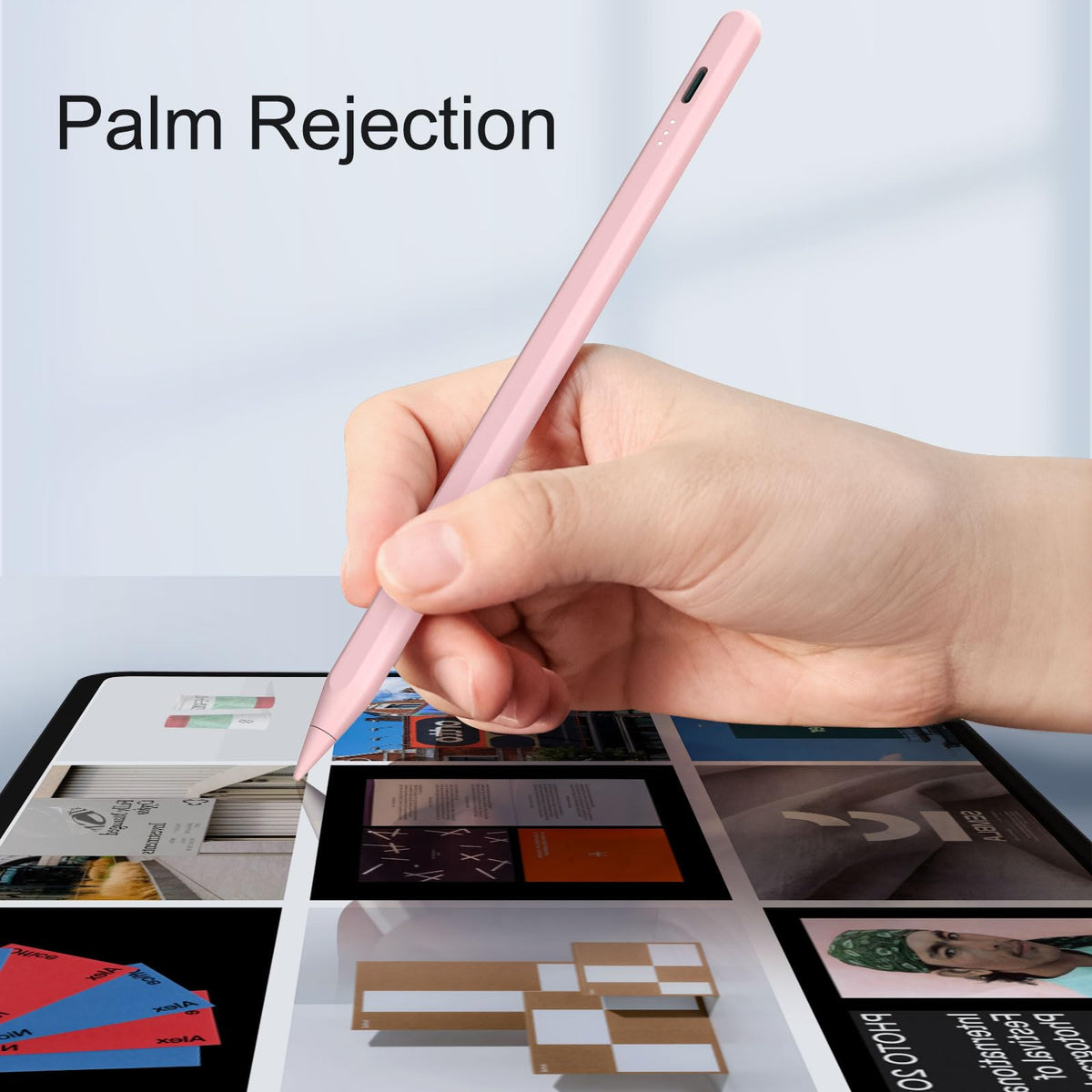 Stylus Pen for iPad, 13 mins Fast Charge Stylus with Palm Rejection, Tilt Sensitivity, Compatible with 2018-2025 iPad Air 3/4/5/6, iPad mini 5/6, iPad 6/7/8/9/10, iPad Pro 11"/12.9"/M4 (Black)