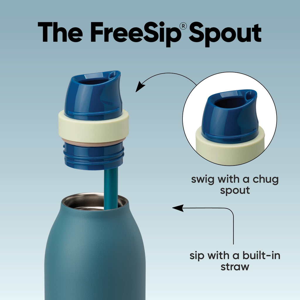 Owala FreeSip Twist Stainless Steel Water Bottle 24 oz Daybreak