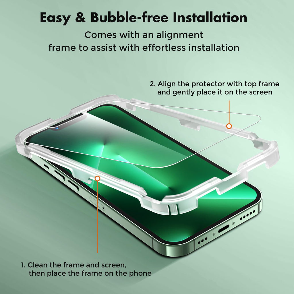 UNBREAKcable 2-Pack Screen Protector for iPhone 17 Pro Tempered Glass