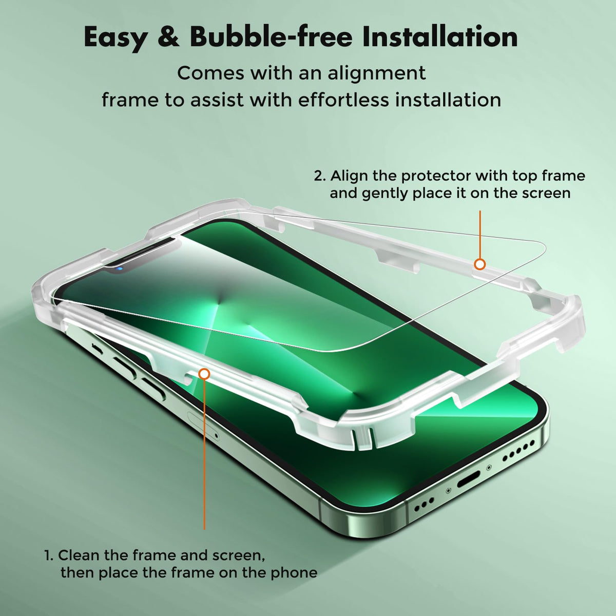UNBREAKcable 2-Pack Screen Protector for iPhone 17 Pro Tempered Glass