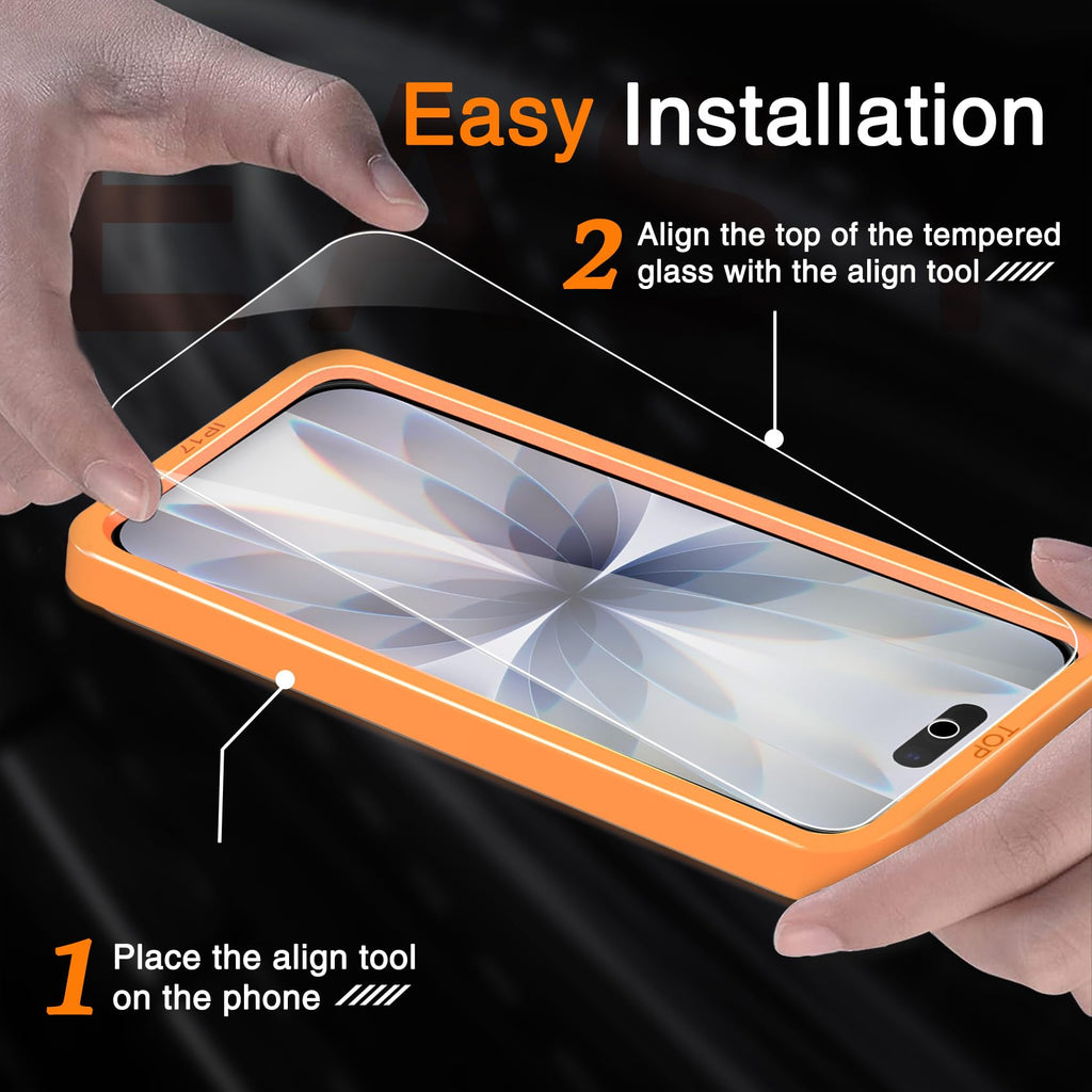 Wiaocit Privacy Screen Protector for iPhone 18 Pro, Tempered Glass