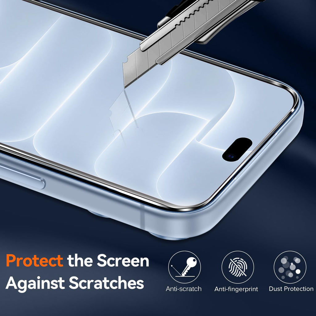 ivoler 3-in-1 Case for iPhone 16 Plus 6.7 inch, Clear