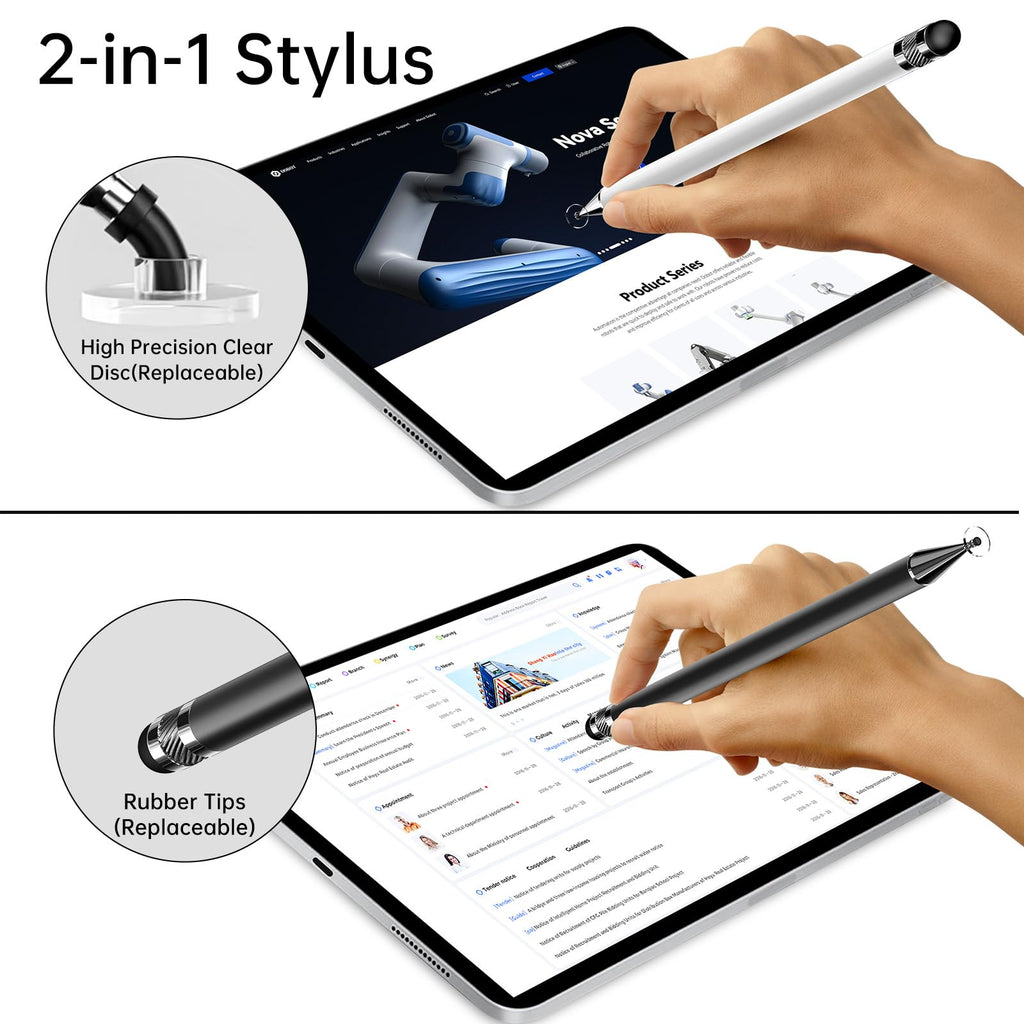 Bopomofo Stylus(5 Pcs),2-in-1 Stylus Pen for Touchscreen,Capacitive Stylus