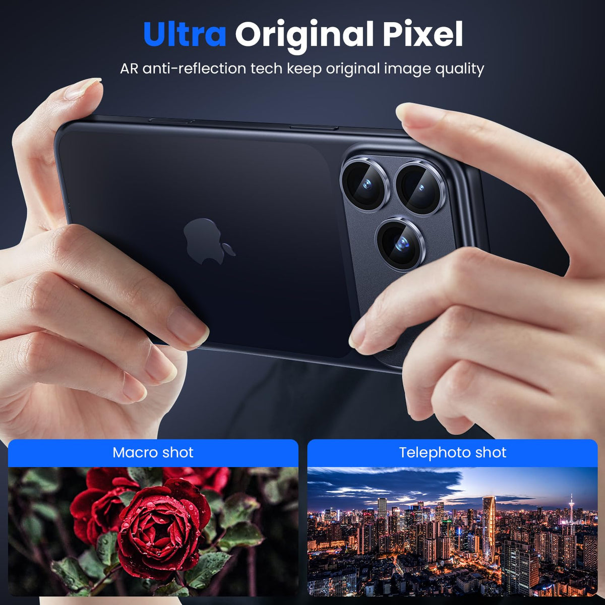 WSKEN for iPhone 17 Pro Max Camera Lens Protector - Military Grade Design