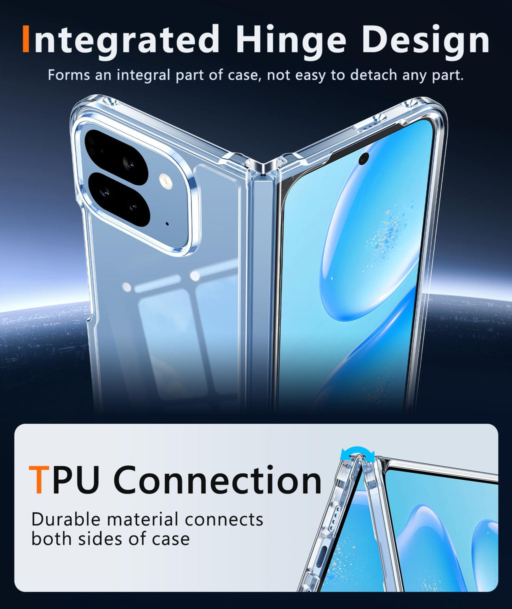 FNTCASE for Moto G-Power-5G-2026/2025 Clear Case with Screen Protector