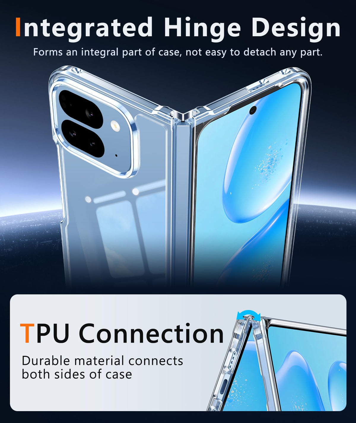 FNTCASE for Moto G-Power-5G-2026/2025 Clear Case with Screen Protector