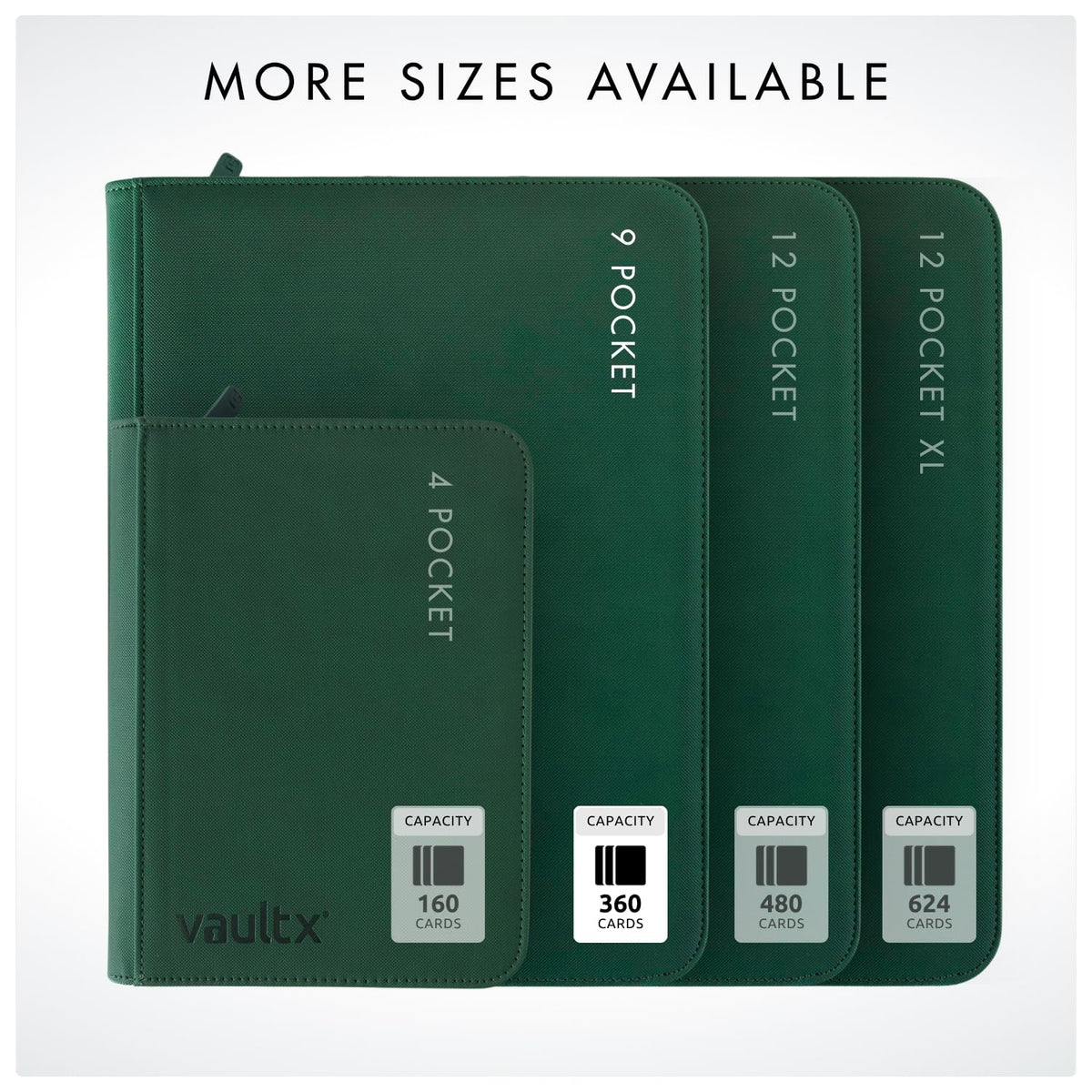 Vault X 9 Pocket Zip Trading Card Binder 360 Cards Exo-Tec (Black)