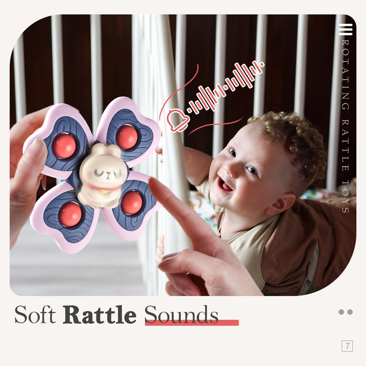 ALASOU Suction Cup Spinner Airplane Travel Toys for 1 Year Old Boy Girl