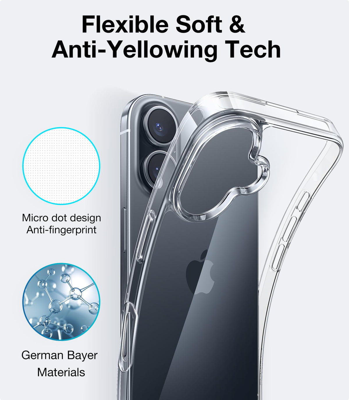TORRAS for iPhone 14 Pro Max Case, Anti-Yellowing, Crystal Clear