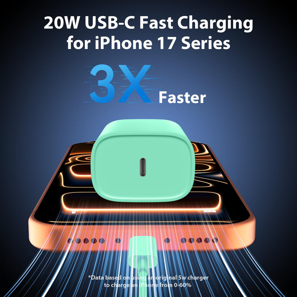 iPhone 18 17 16 15 Charger Fast Charging Type C Chargers USB C Cable 10FT
