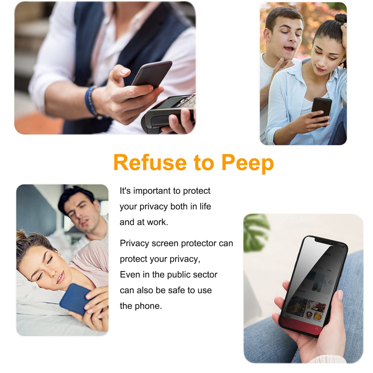 PEHAEL for iPhone 18 Pro Privacy Screen Protector+Camera Lens Protector
