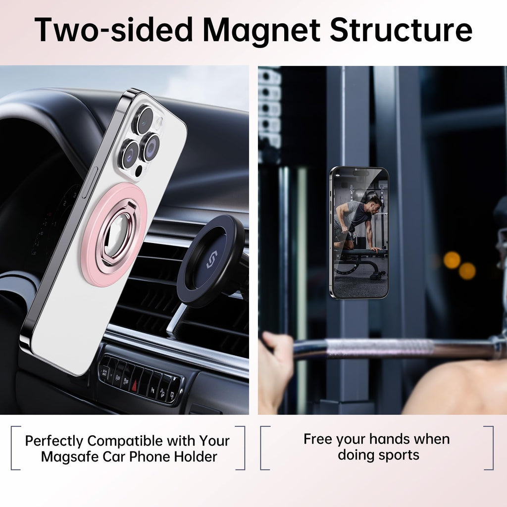 SYNCWIRE for MagSafe Phone Grip, Magnetic Phone Ring Holder Stand Kickstand