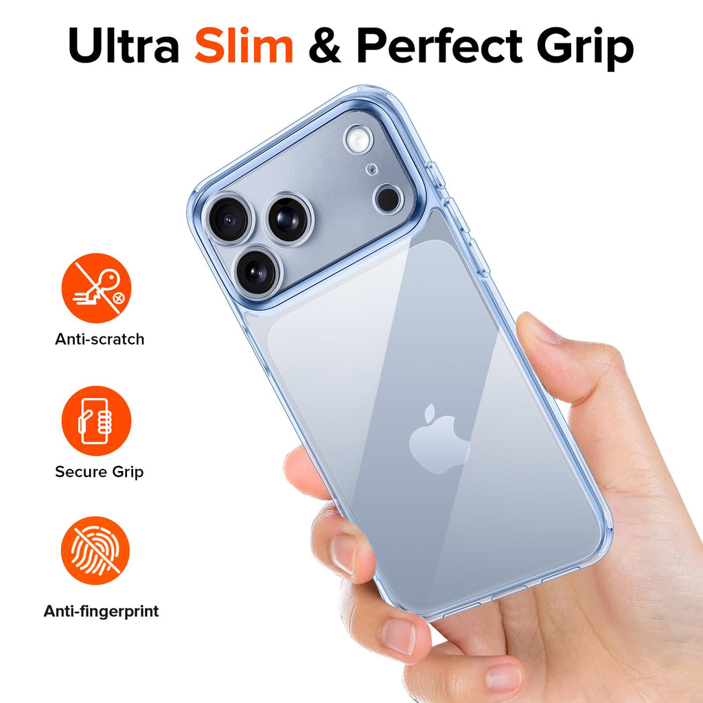 ivoler 3-in-1 Case for iPhone 16 Plus 6.7 inch, Clear