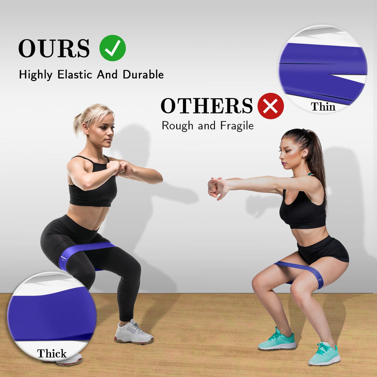 Resistance Bands for Working Out, 5 Levels Elastic Exercise Bands