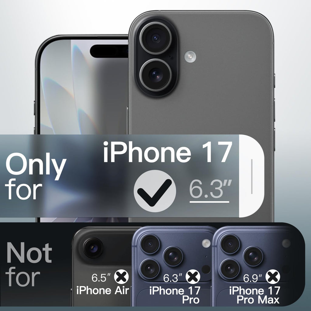 JETech Matte Case for iPhone Air, Black