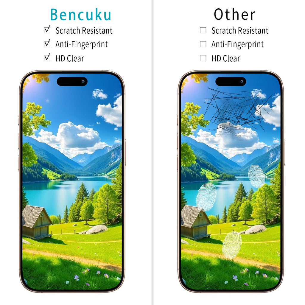 2 Pack Screen Protector for iPhone 16 Pro Max Tempered Glass